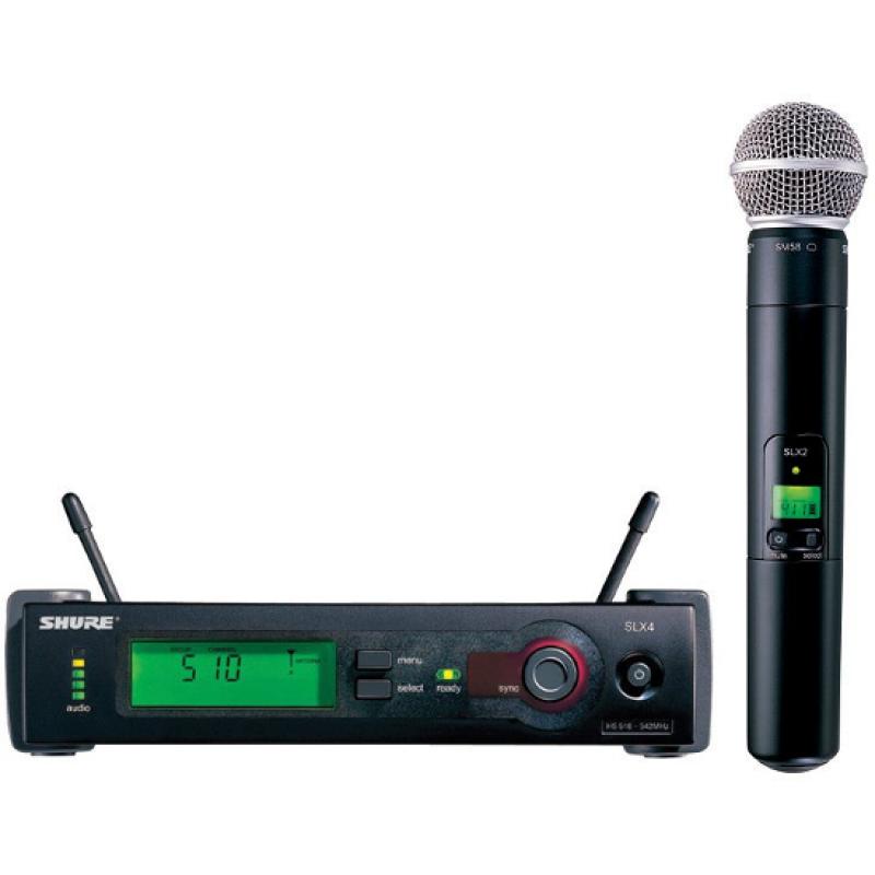 Micro main Shure SM58 SLX-4